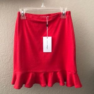 Revolve Flamingo Red skirt! New with tags never worn.